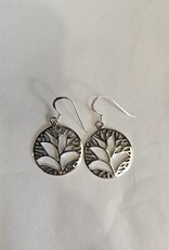 Tree of Life Dangle Earrings Sterling Silver