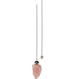 Gemstone - Pendulum - Rough Rose Quartz