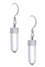 Sterling Silver Point Gemstone Earrings