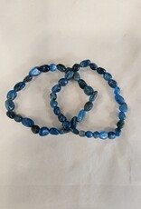 Blue Apatite Round Bracelet 8mm