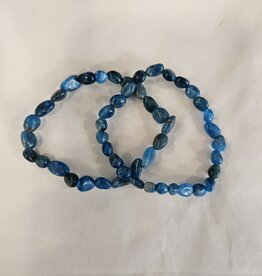 Blue Apatite Round Bracelet 8mm
