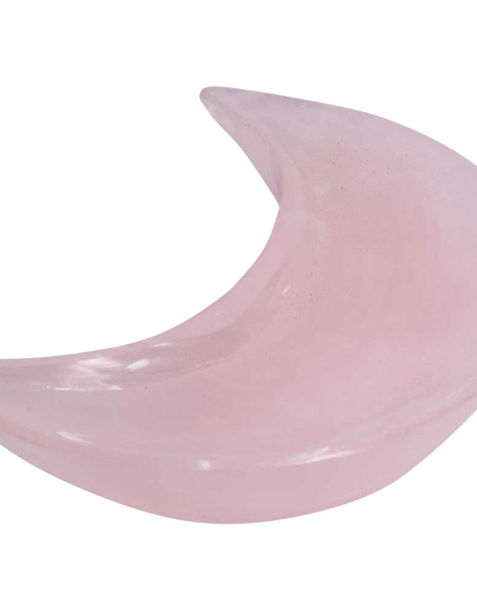 PINK CALCITE-OFFERING BOWL-MOON 4"