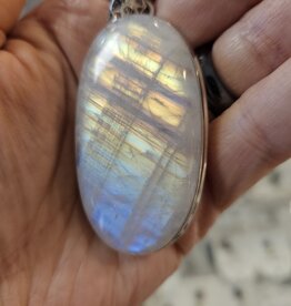 Rainbow Moonstone Sterling Silver Pendant Rainbow Moonstone Sterling Silver Pendant