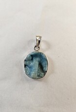 Hemimorphite Sterling Silver Pendant