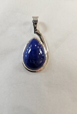 Lapis Lazuli Teardrop Sterling Silver Pendant