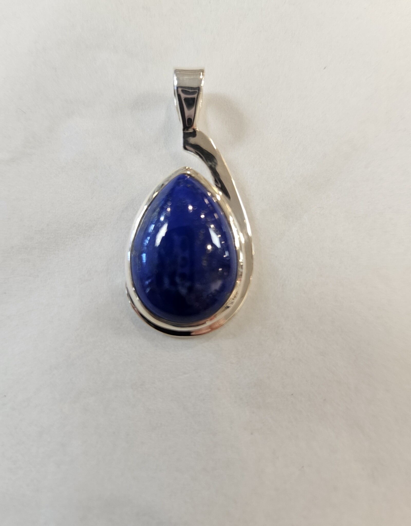 Lapis Lazuli Teardrop Sterling Silver Pendant