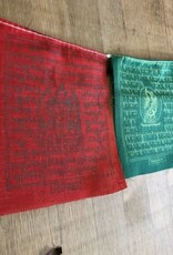 Tibetan Prayer Flags - Cotton - 4.5 x 5 inches - 10 Flags on String