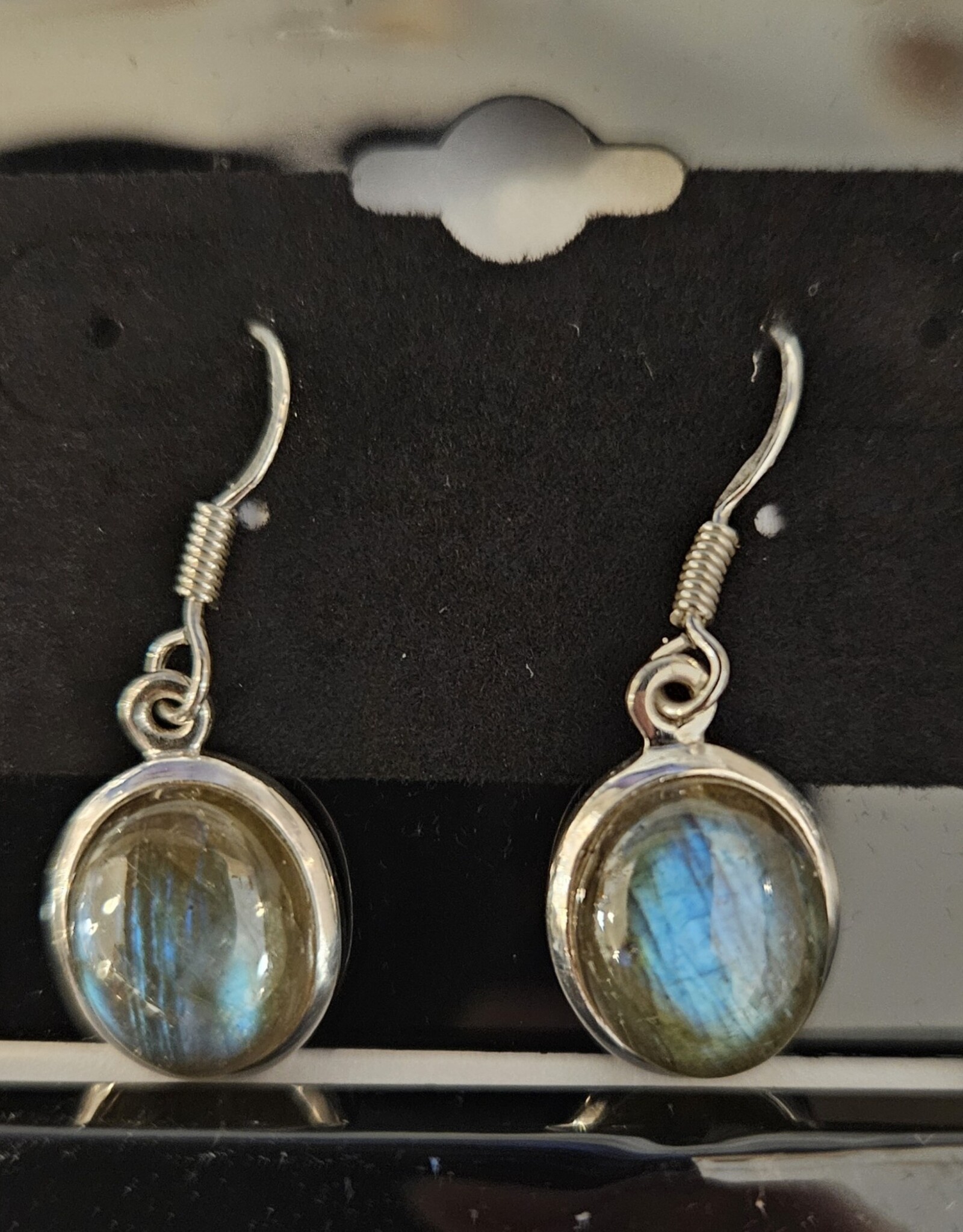 Labradorite Oval Earrings