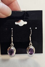 Faceted Amethyst Earrings