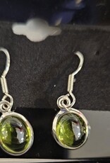 Sterling Silver Peridot Earrings Larger Dangles