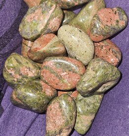Unakite Tumbled Stone - Large