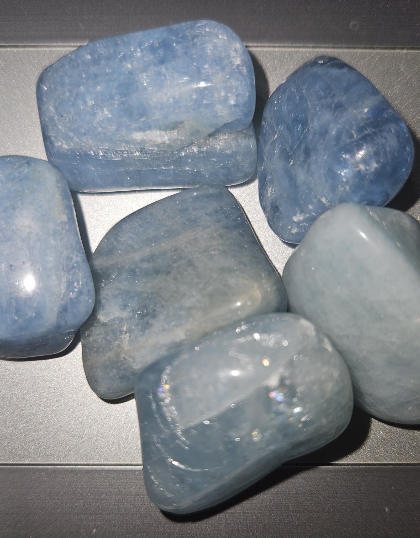 Blue Aquamarine Tumble Stone - High Quality