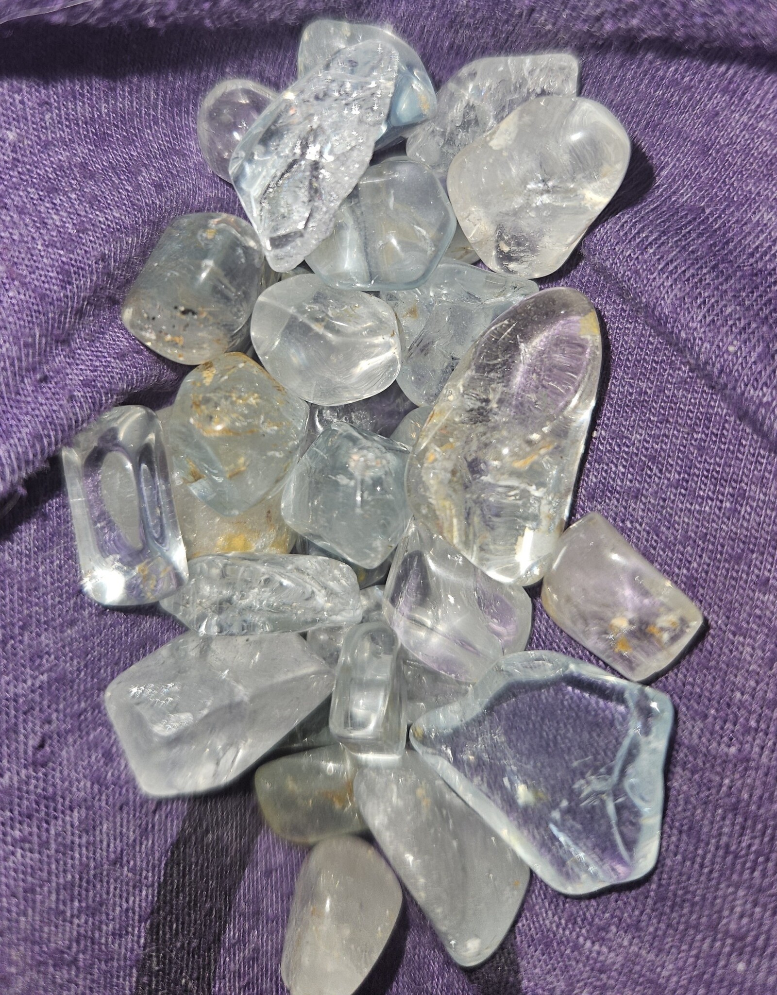 Blue Topaz Tumbled Stone - Small
