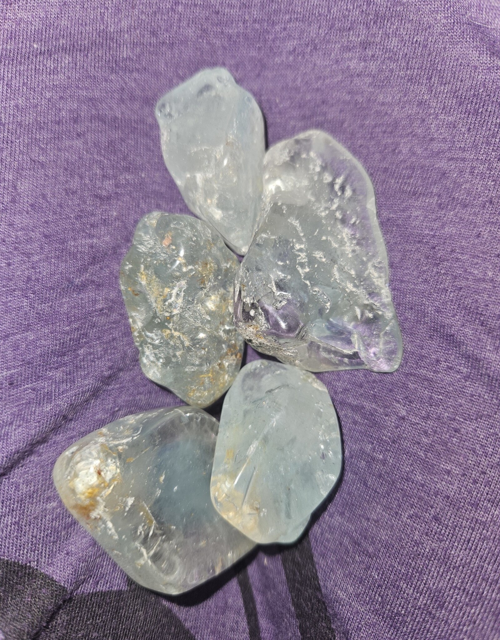 Blue Topaz Tumbled Stone - Large