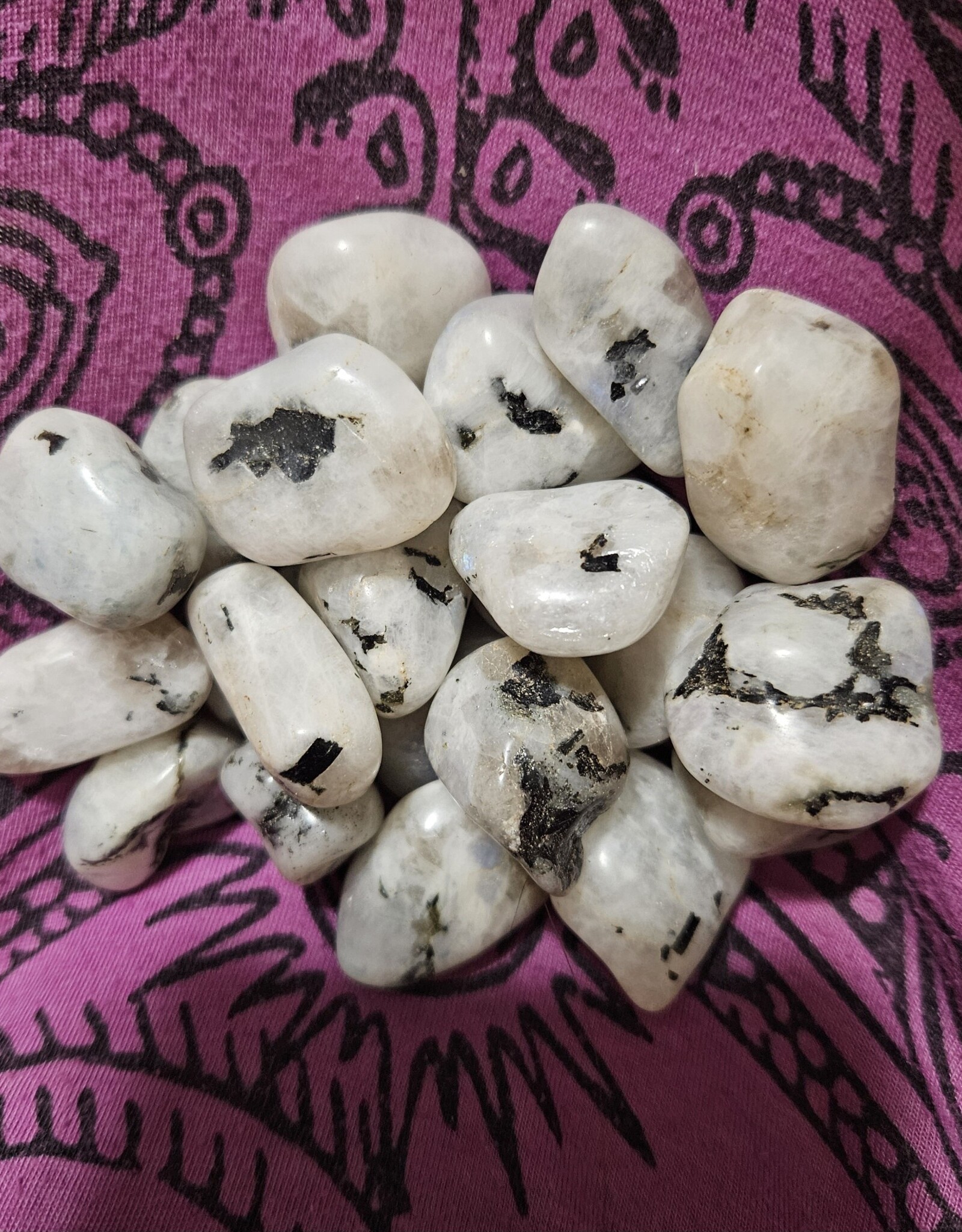 Rainbow Moonstone Tumbled from India