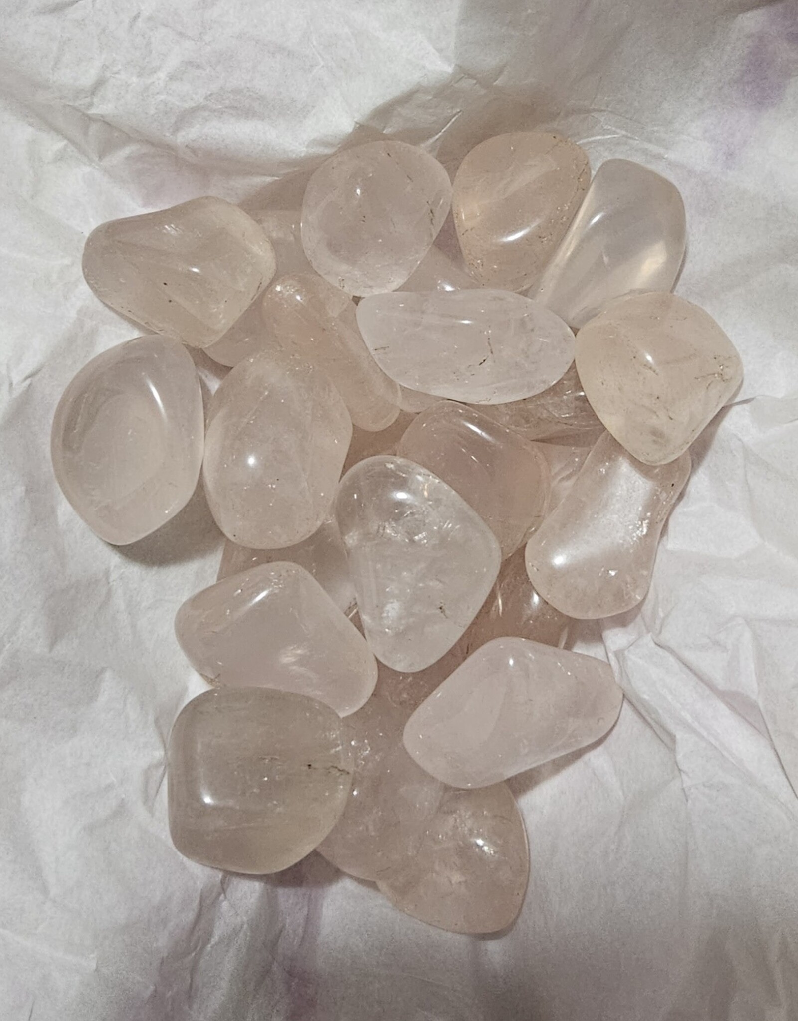 Rose Quartz Tumbled Stone - Larger