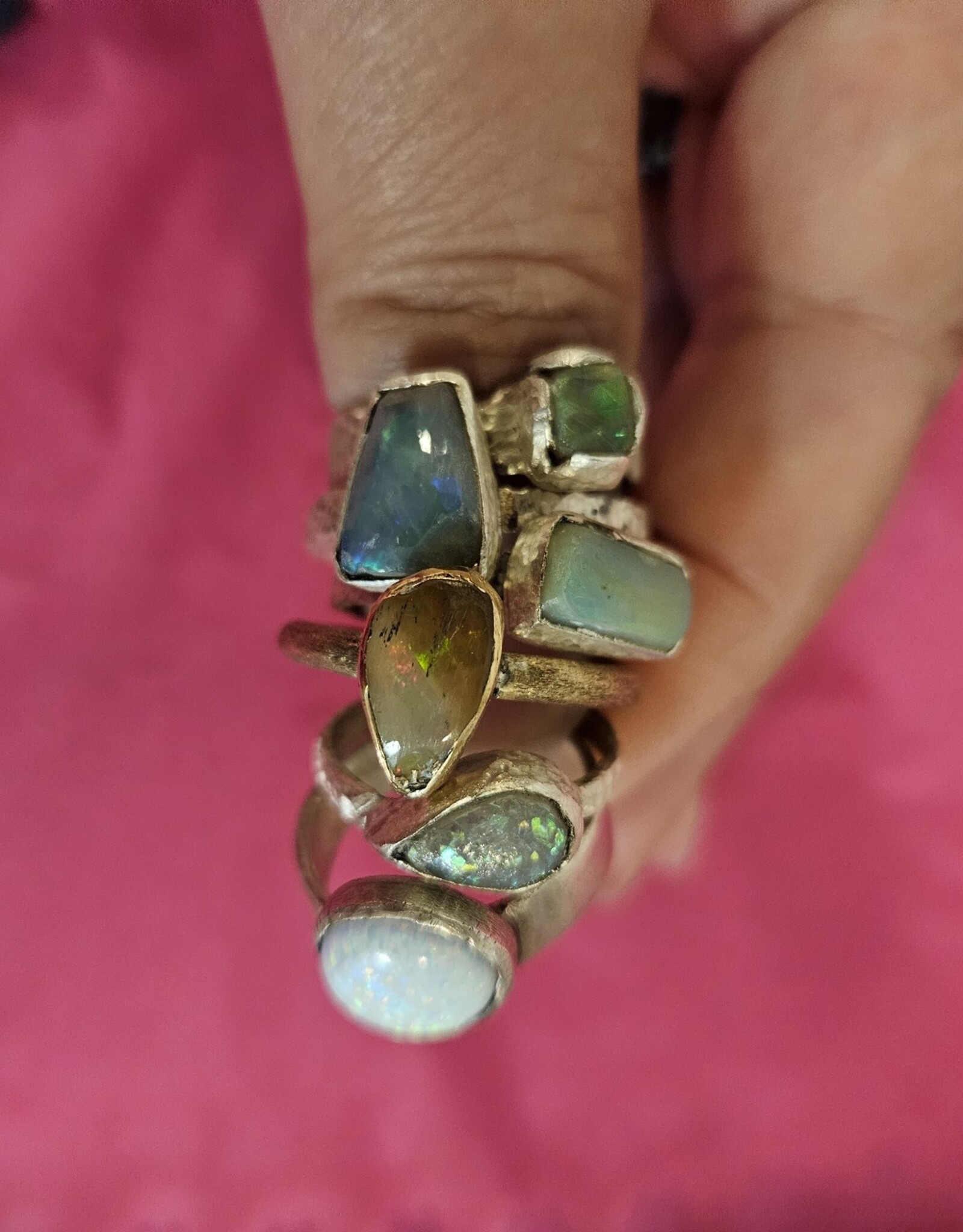 Locally Made Opal Rings - Colin