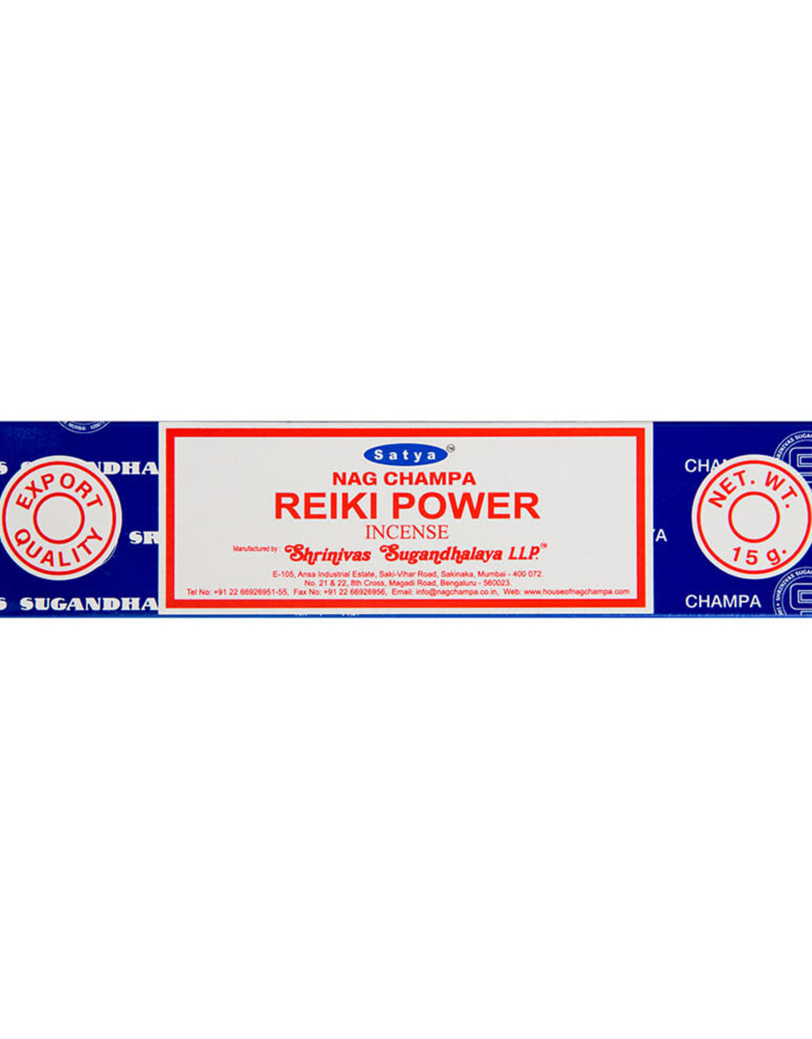 INCENSE-SATYA REIKI POWER/15 GR