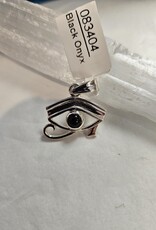 Black Onyx Eye of Horus Sterling Silver Pendant