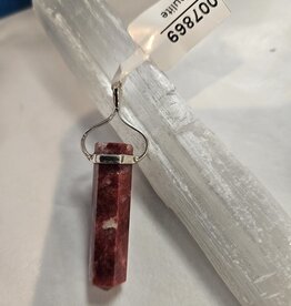 Thulite Single Wand Pendant Sterling Silver Thulite Single Wand Pendant Sterling Silver