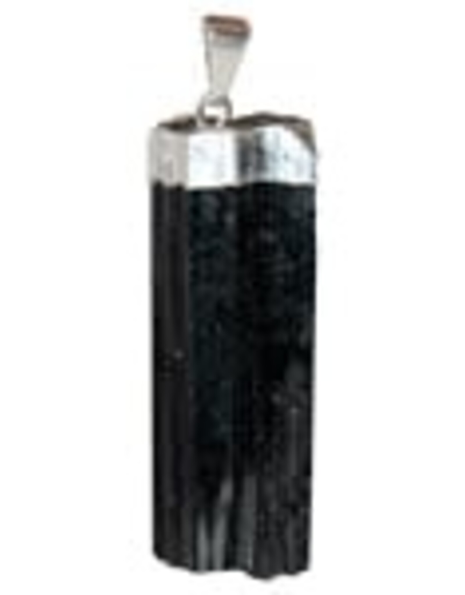 Rough Black Tourmaline Pendant - Medium