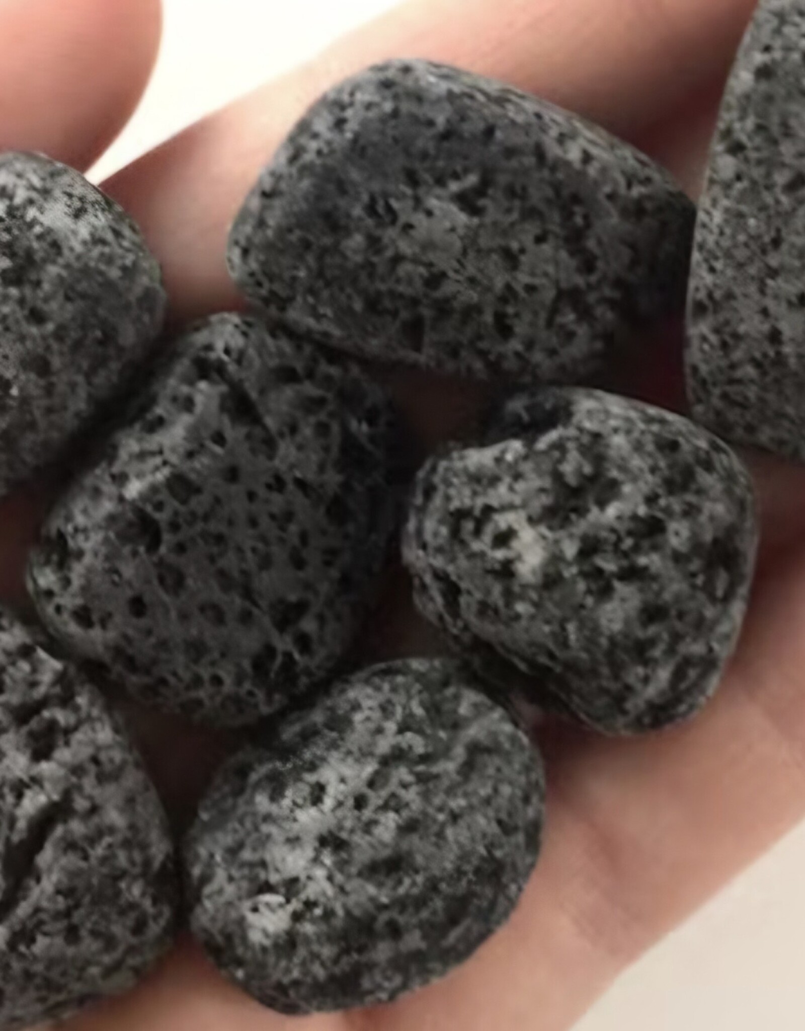 Lava tumbled stone