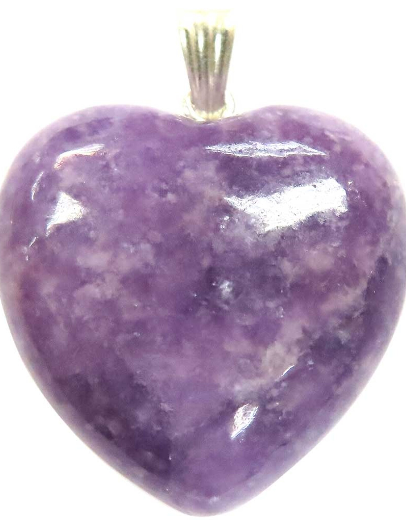 PENDANT-MINI HEART-LEPIDOLITE 1″