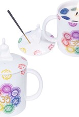 COFFEE MUG CANDLE&INCENSE HOLDER-5.5″H