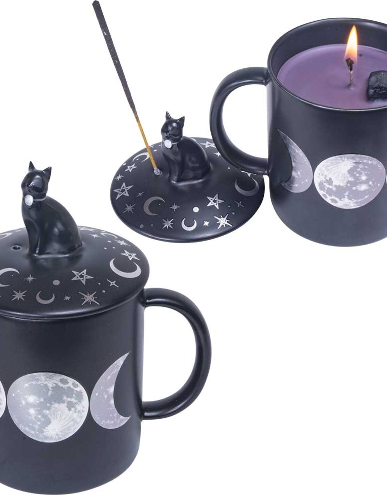 COFFEE MUG CANDLE&INCENSE HOLDER-5.5″H