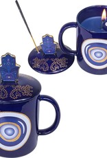 COFFEE MUG CANDLE&INCENSE HOLDER-5.5″H