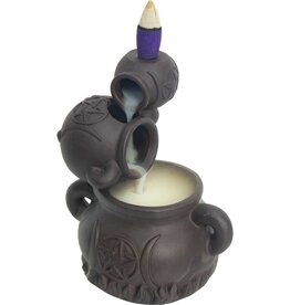 Backflow Cone Burner Triple Cauldrons 3.25x5.25in