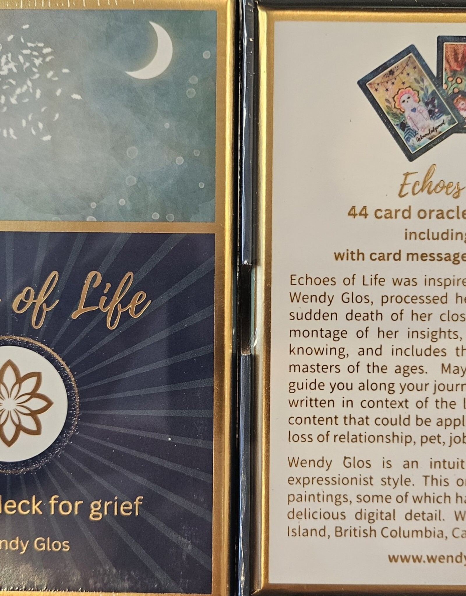 Echoes of Life - Grief Oracle Card Deck - Local author Wendy Glos Art