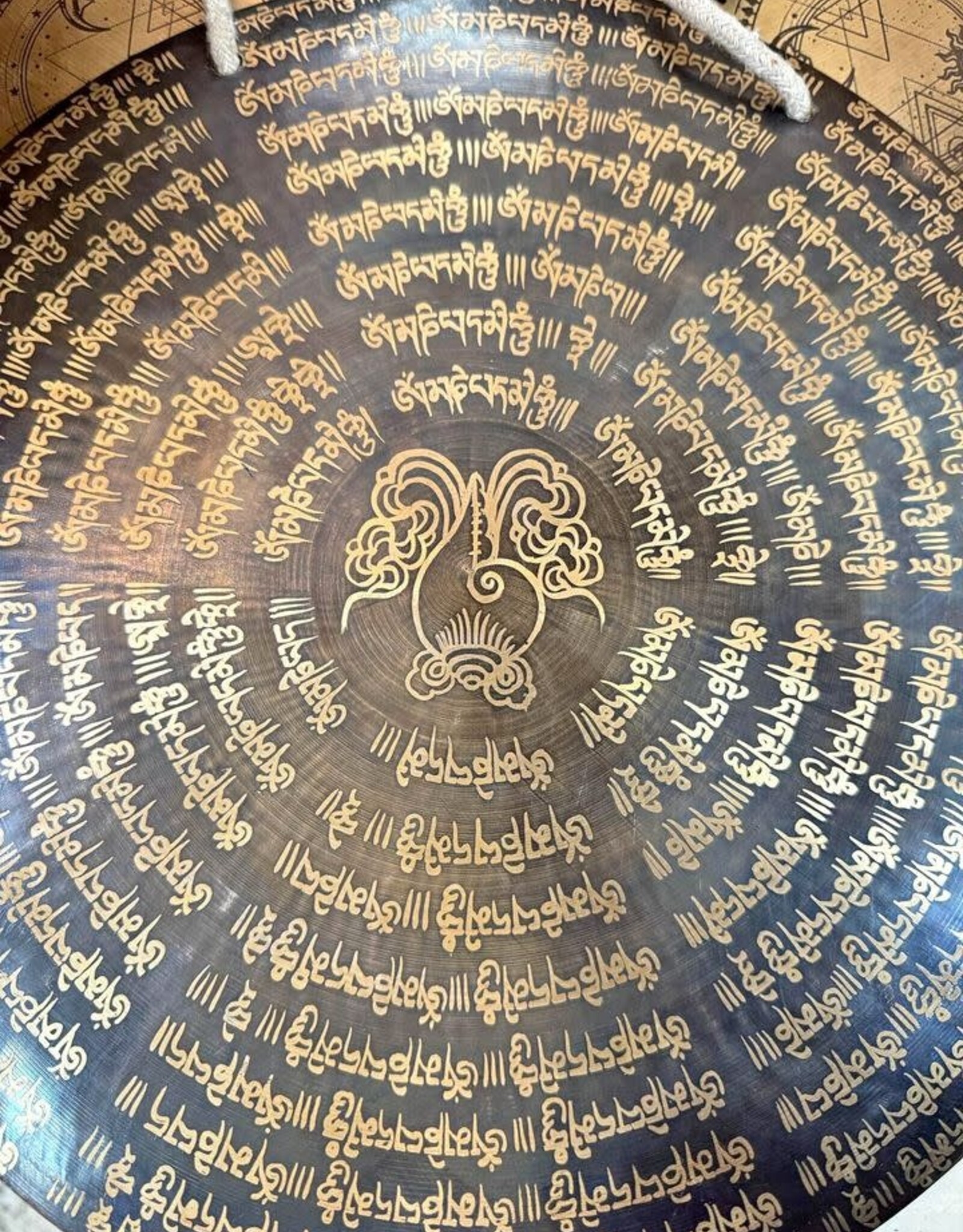 13 inch Hand etching Wind Gong