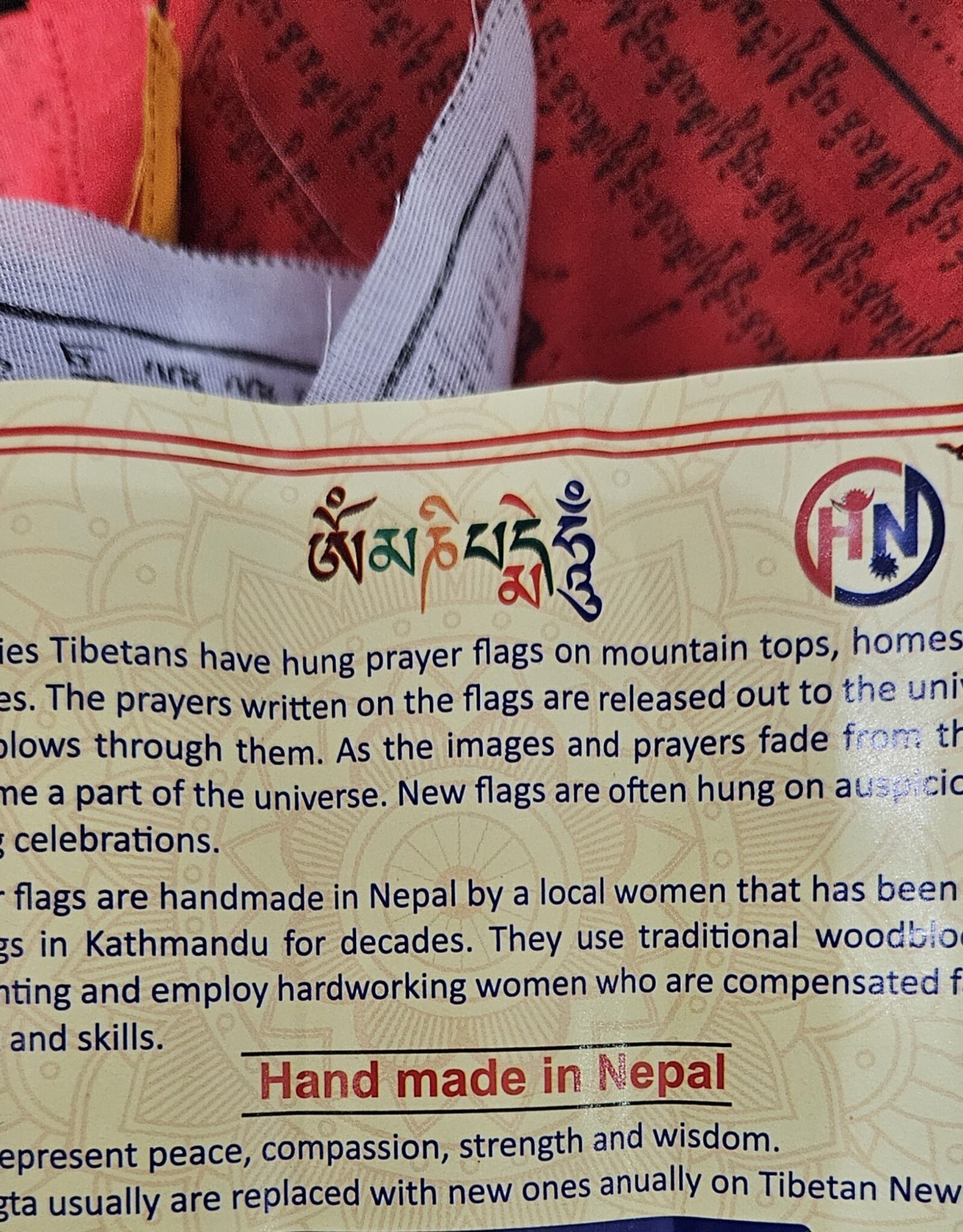 Large Traditional Tibetan Prayer Flags