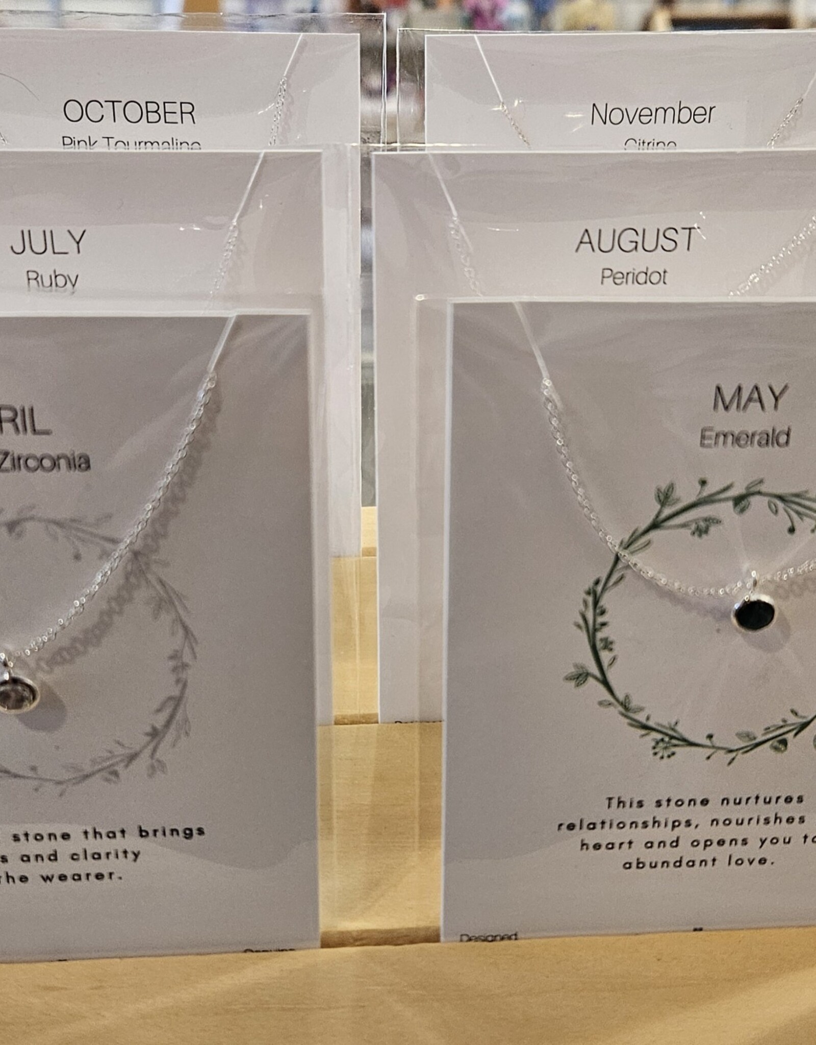 Birthstone Necklace - Designed in Canada