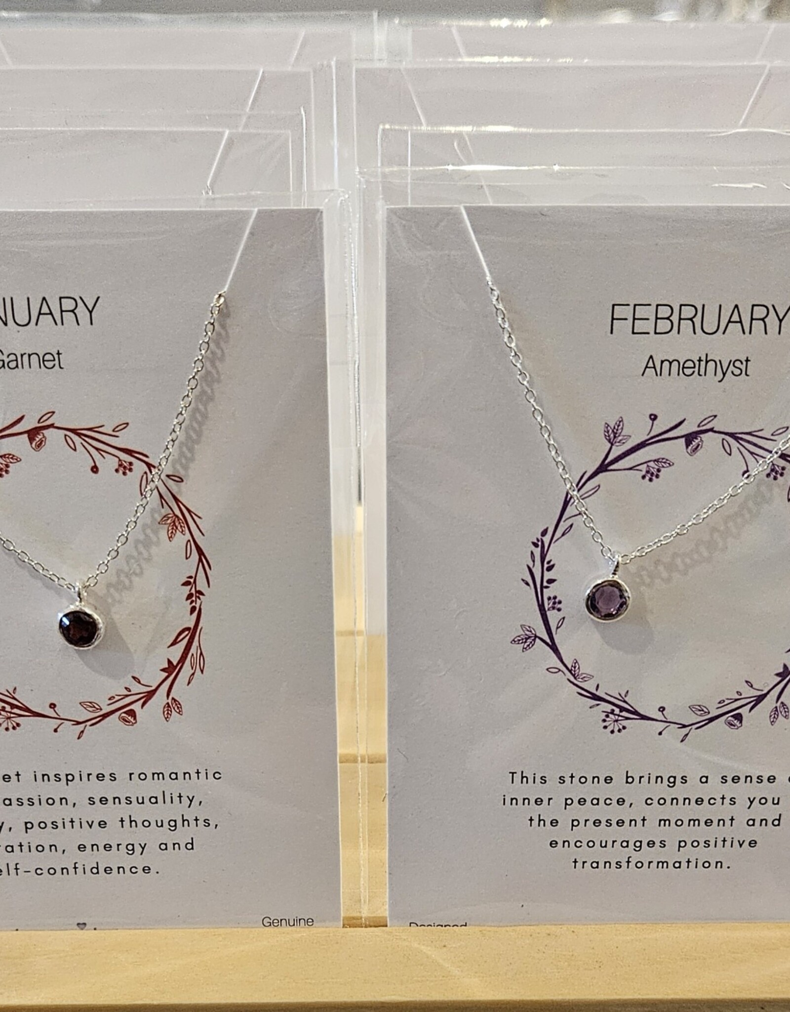 Birthstone Necklace - Designed in Canada