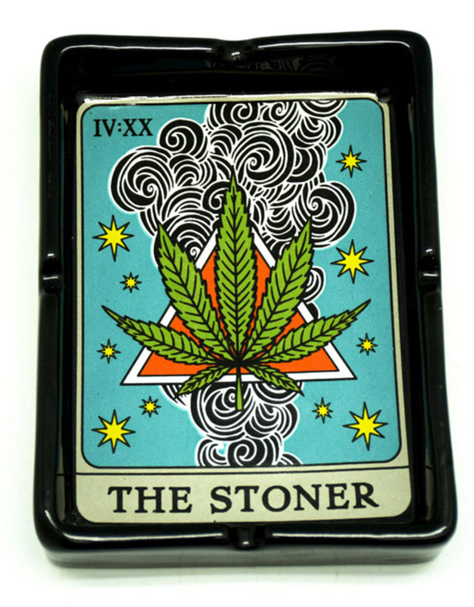 Ashtray Tarot Card Ceramic 5 x 4 x 1 inches