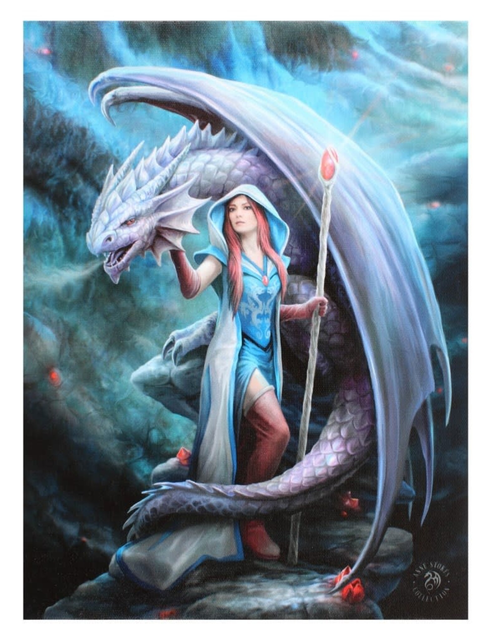 Dragon Mage Canvas Print 7.5 X 9.8"