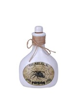 Hemlock Poison Bottle Ceramic 3.5" x 2.75" x 5.7"