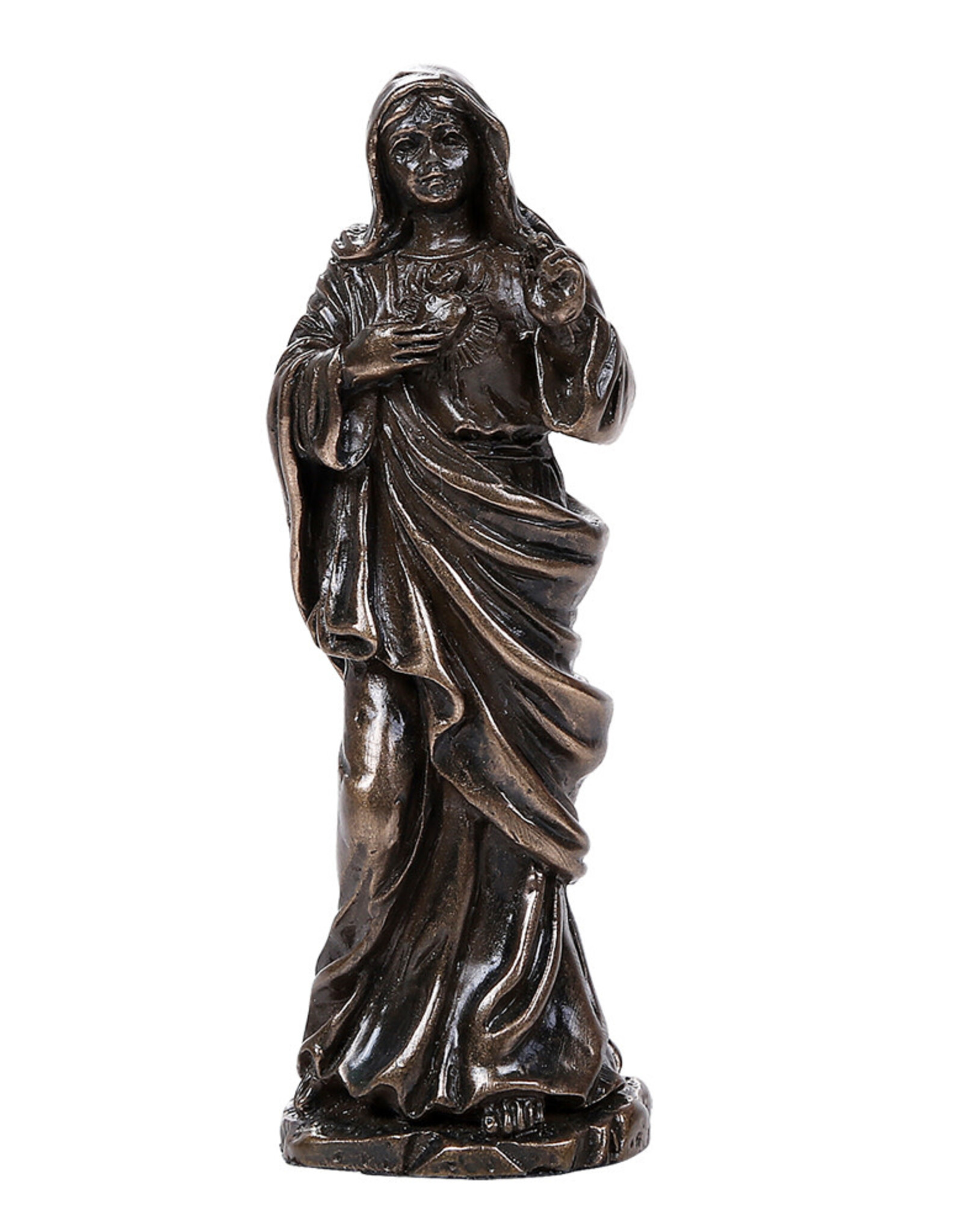 Immaculate Heart of Mary Figurine 1 3/8" x 1 3/8" x 4 1/4
