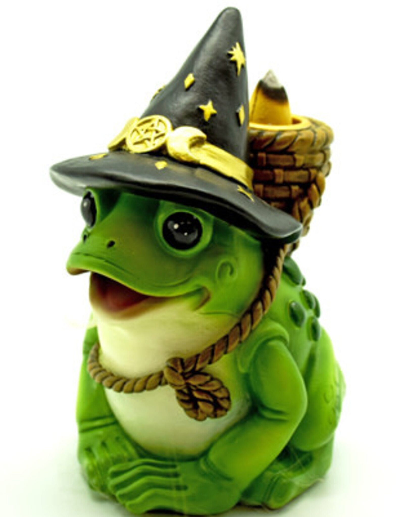 Incense Burner Mystical Frog Backflow 5 x 3"