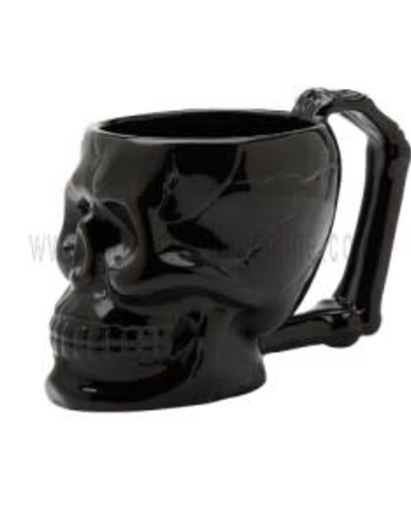 Mug Skull Black 4" High