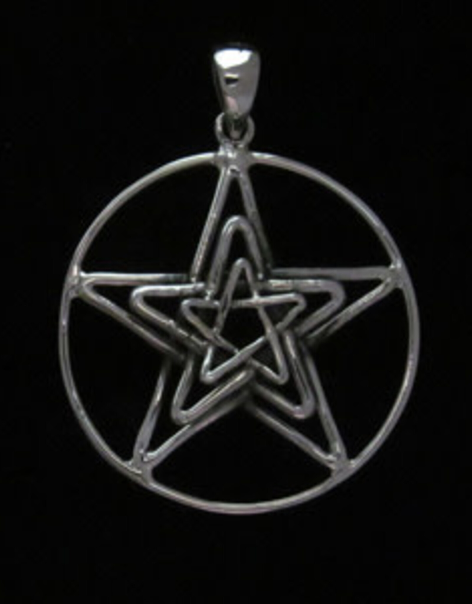 Pendant 3D Pentacle SS