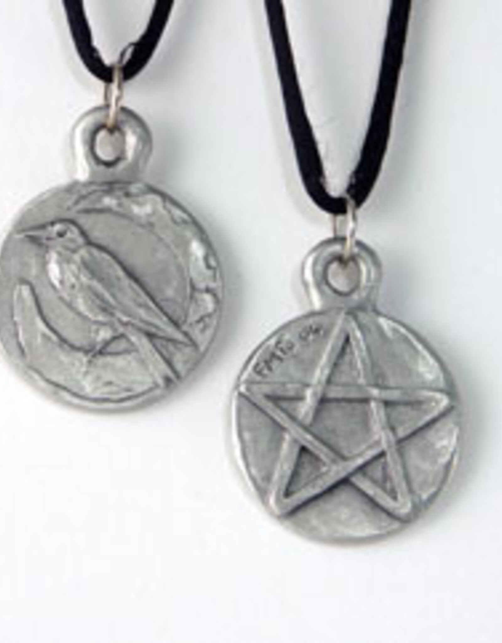 Pendant Pewter Raven/Pentacle