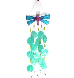 Windchime Dragonfly - Metal and Capiz 15" long
