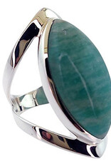 Open Band Ring - amazonite