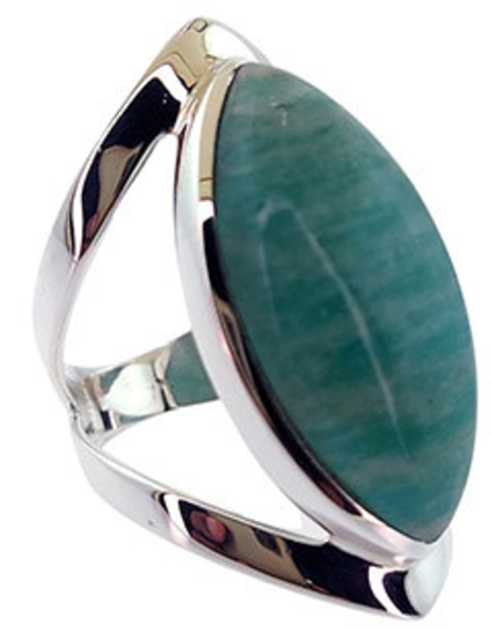 Open Band Ring - Amazonite Sterling Silver