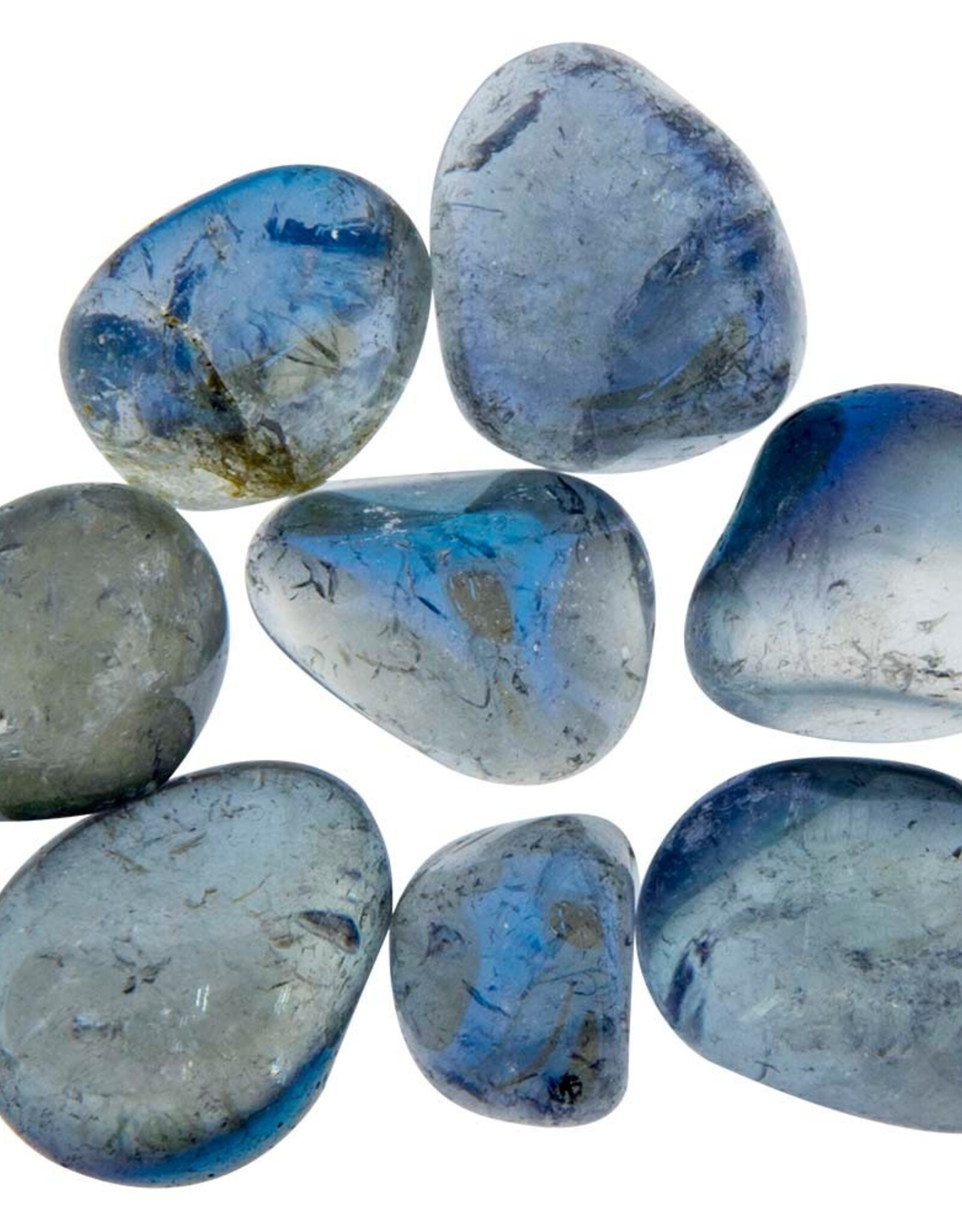 Blue Aqua Aura Quartz tumbled stone