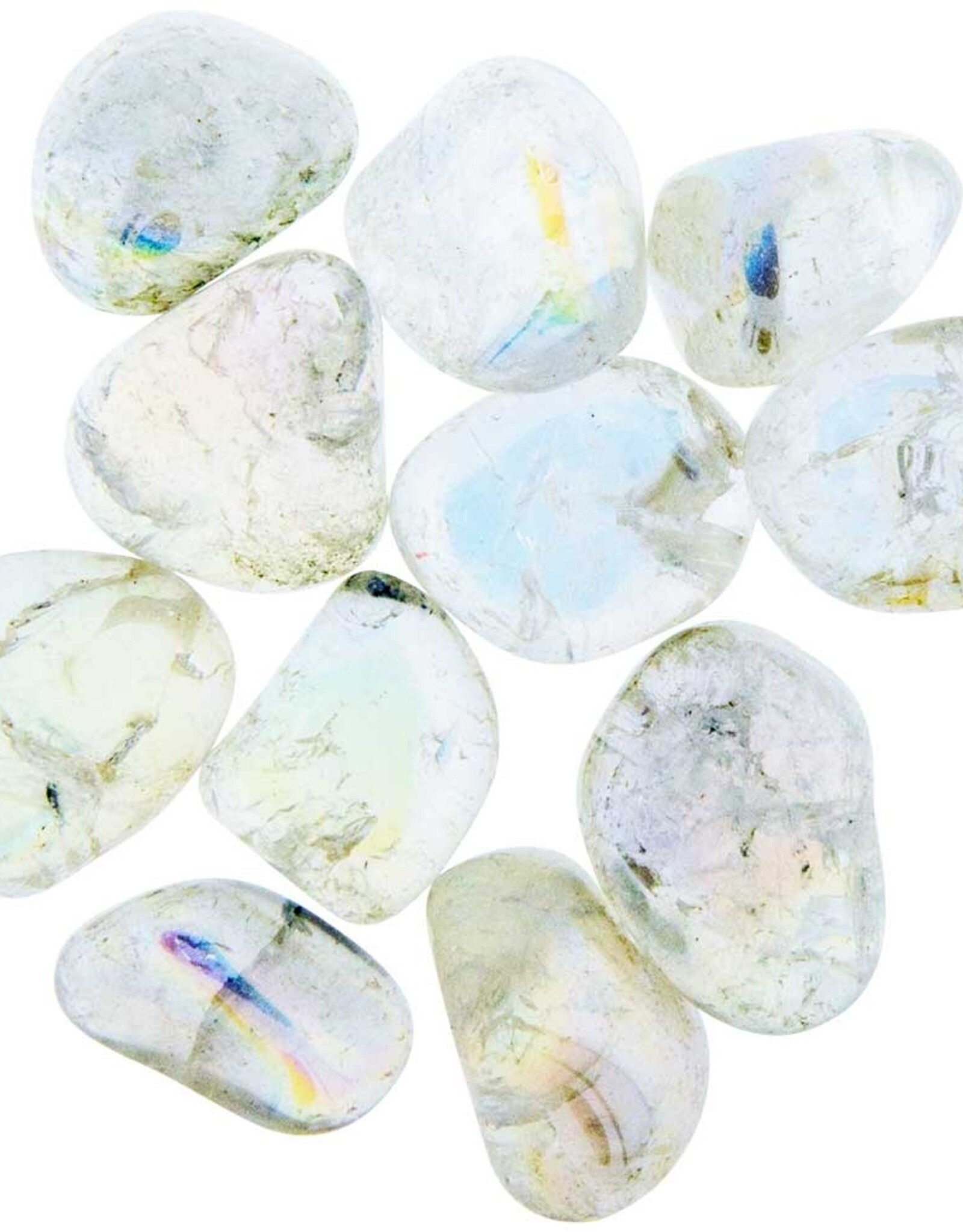 AURA QUARTZ – TUMBLED STONE – ANGEL WHITE