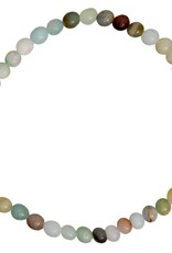 BRACELET-ELASTIC-4MM BEADS-RAINBOW AMAZONITE BRACELET-ELASTIC-4MM BEADS-RAINBOW AMAZONITE